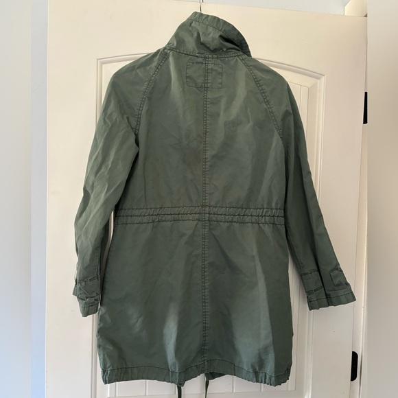 GAP Olive Green Cotton Long Utility Parka - Picture 8 of 9